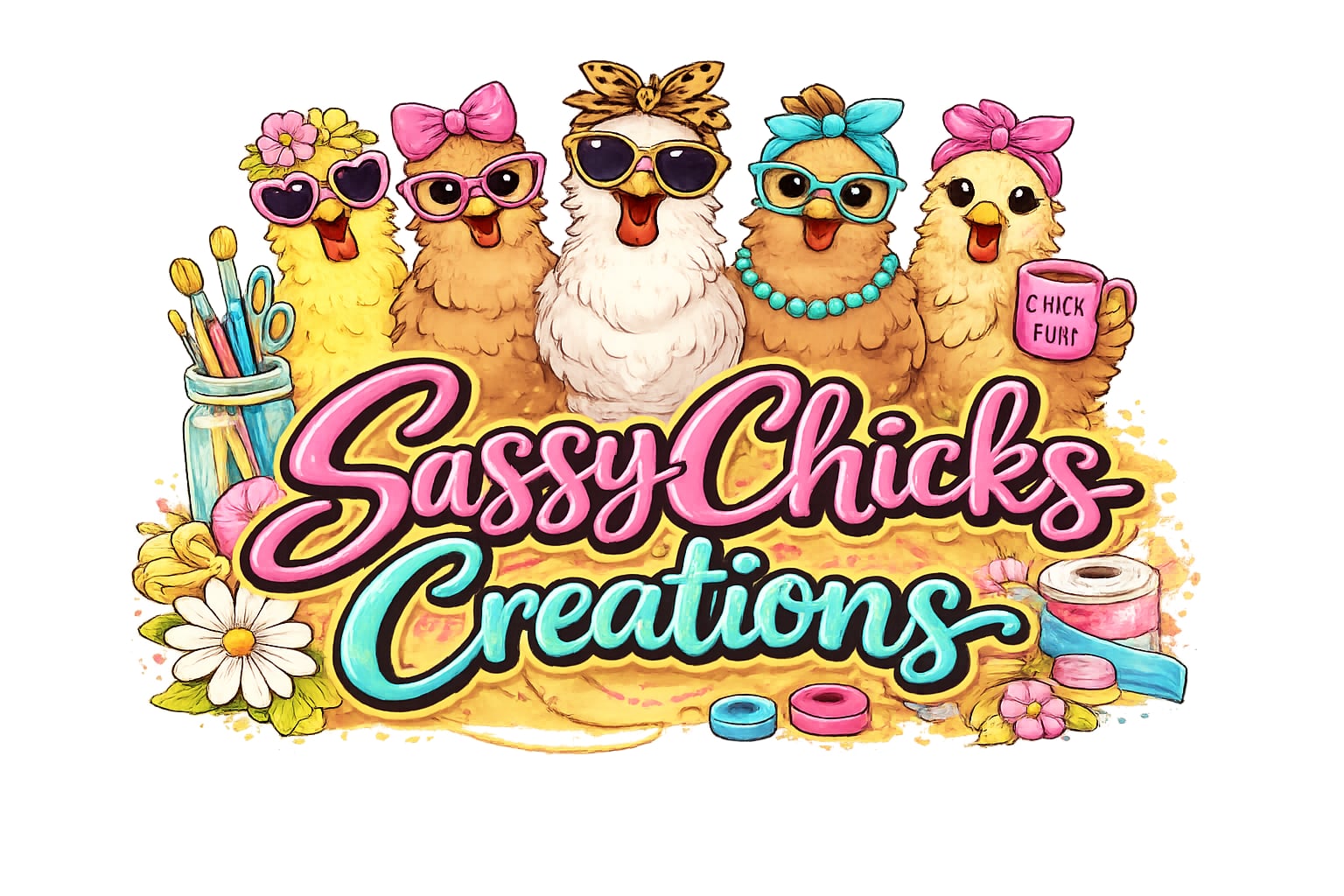 Sassy Chicks Creations logo