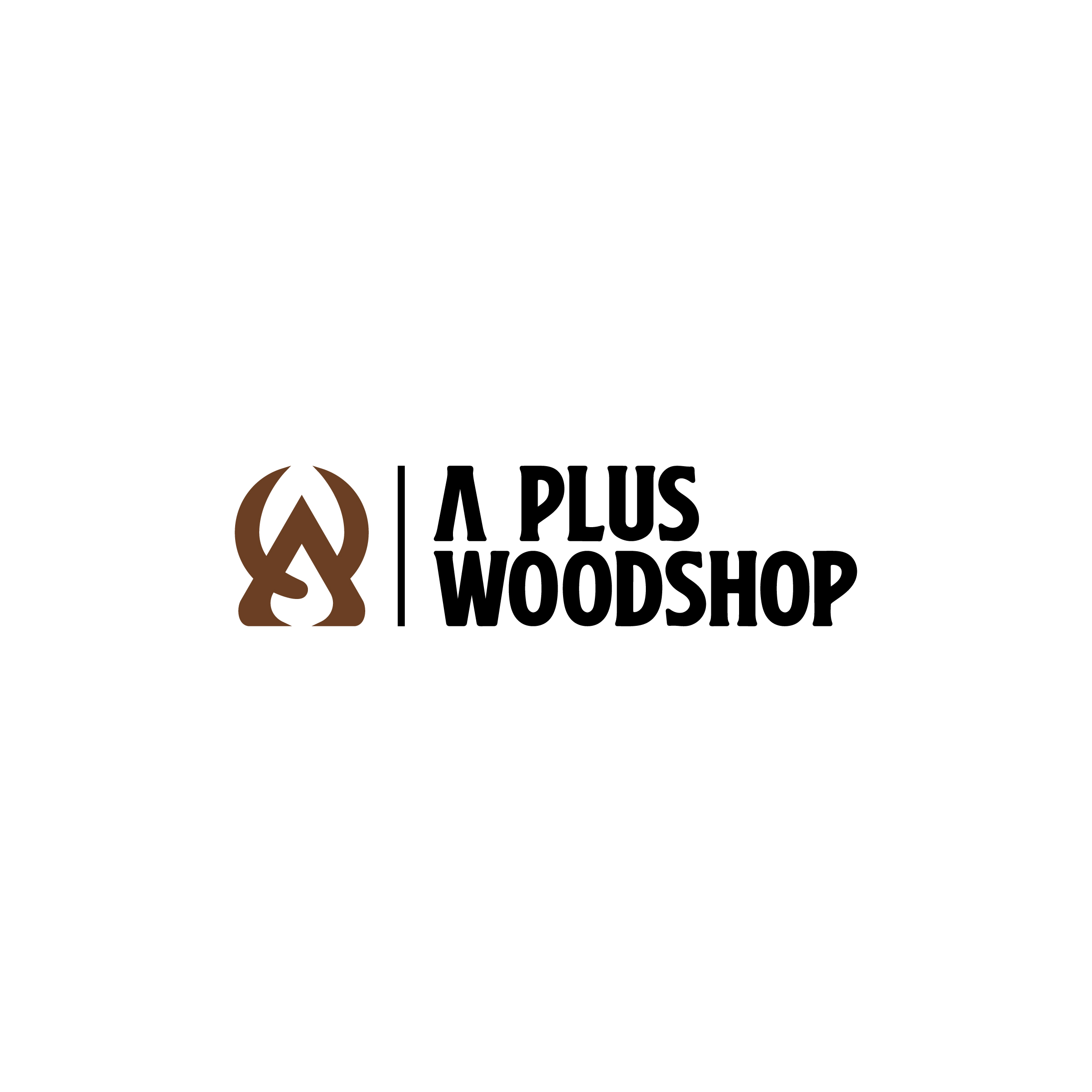 A Plus Woodshop logo