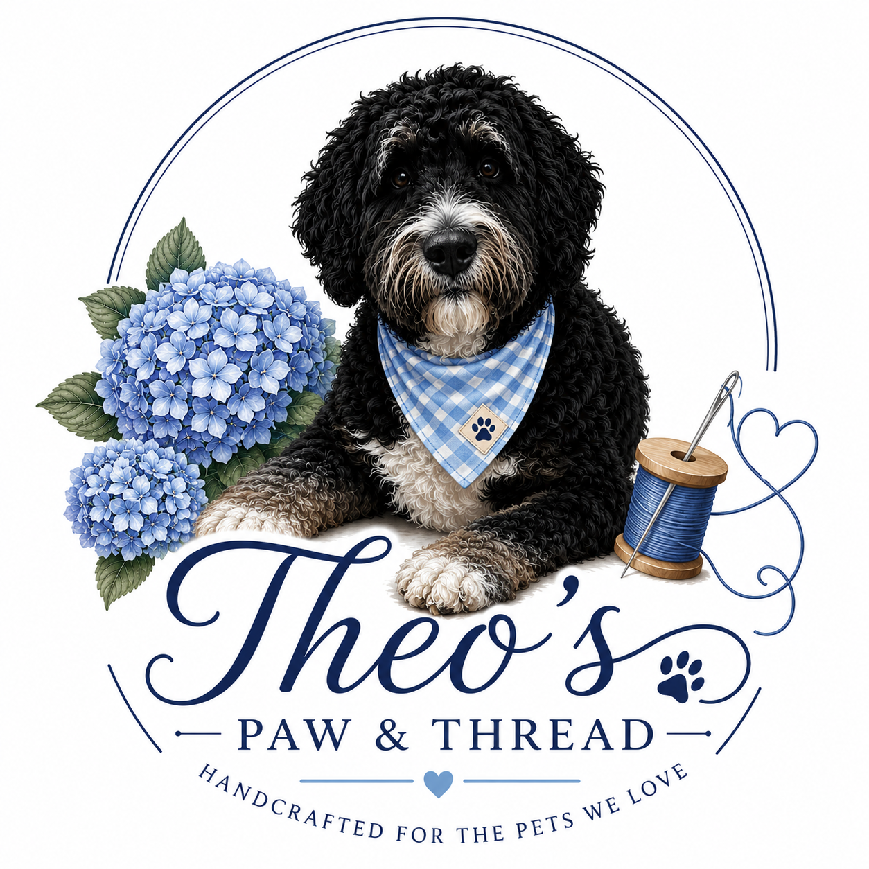 Theo’s Paw and Thread logo