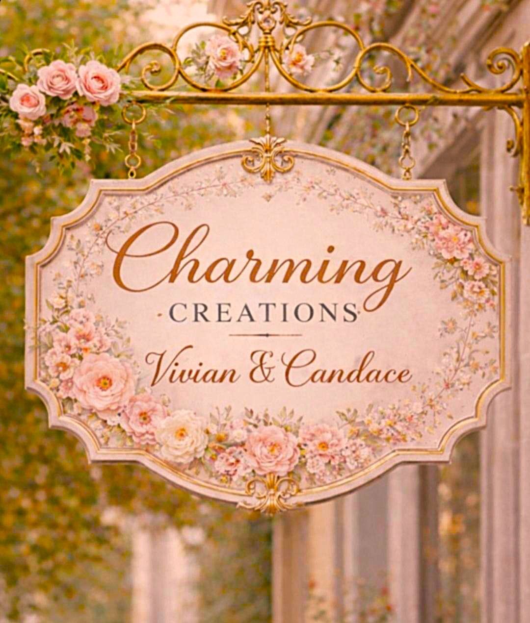 CHARMING CREATIONS - BY VIVIAN MELNICK AND CANDACE CONRAD logo