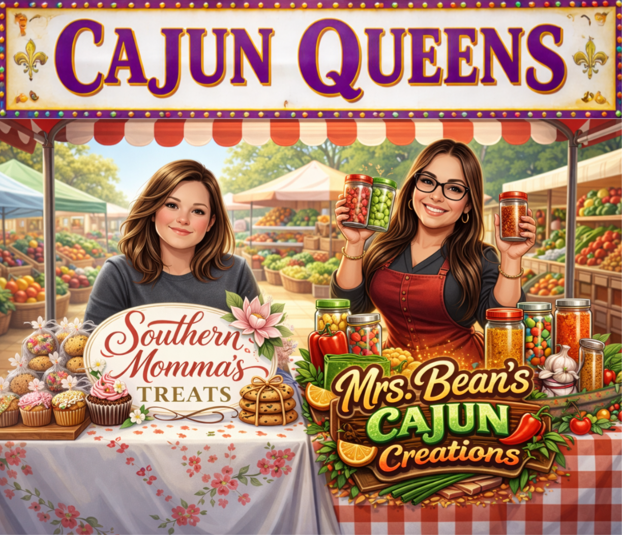 Cajun Queens (Mrs.Bean's Cajun Creation) logo