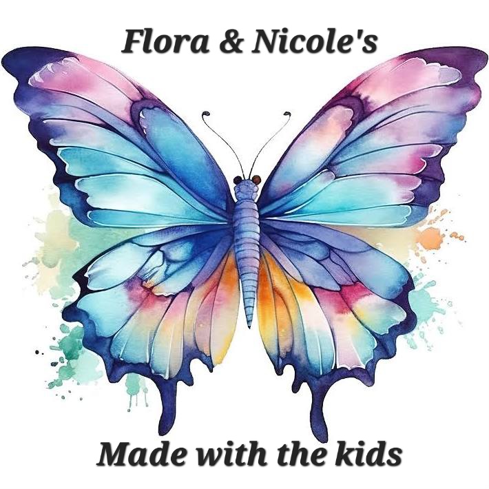 Flora & Nicole's Made with the kids logo