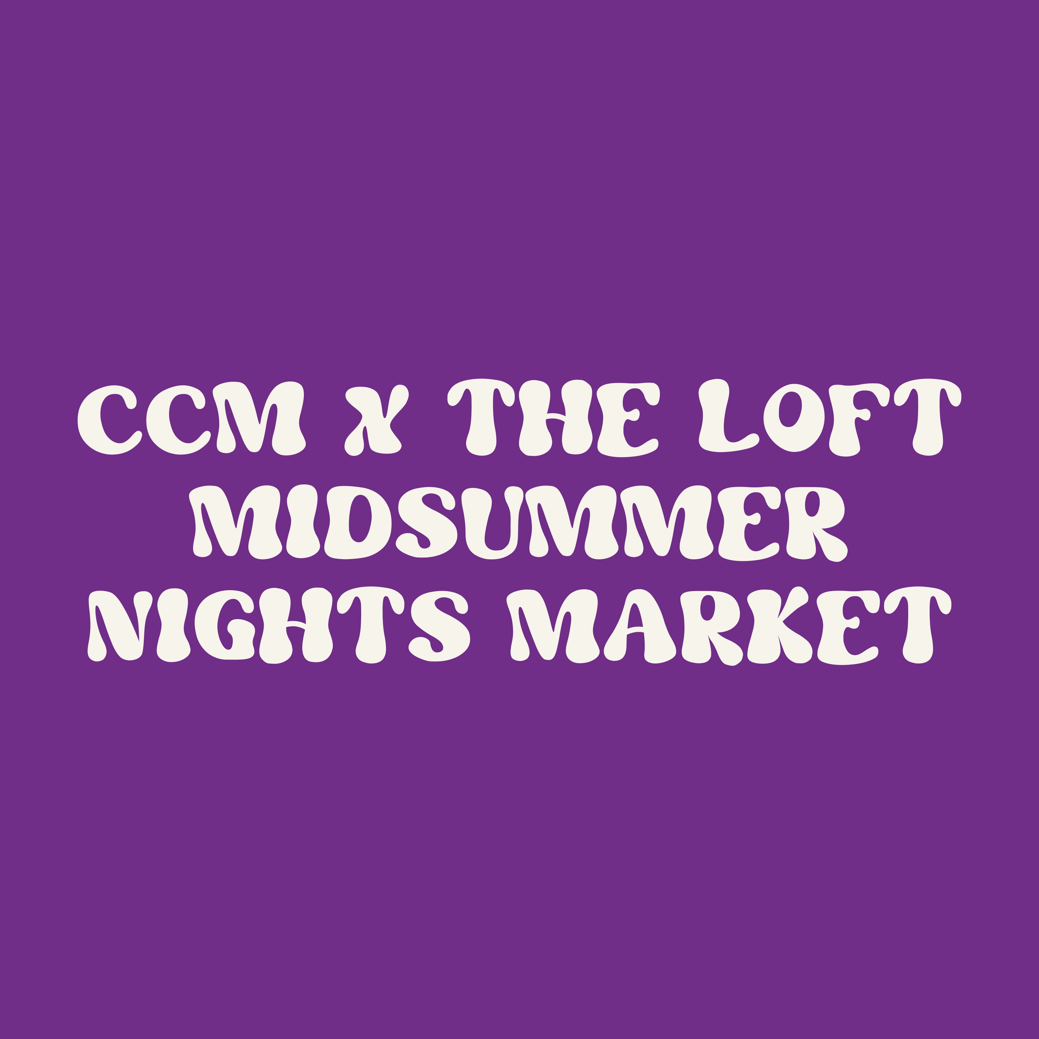Creator’s Collective x The Loft "Midsummer Nights Market" logo