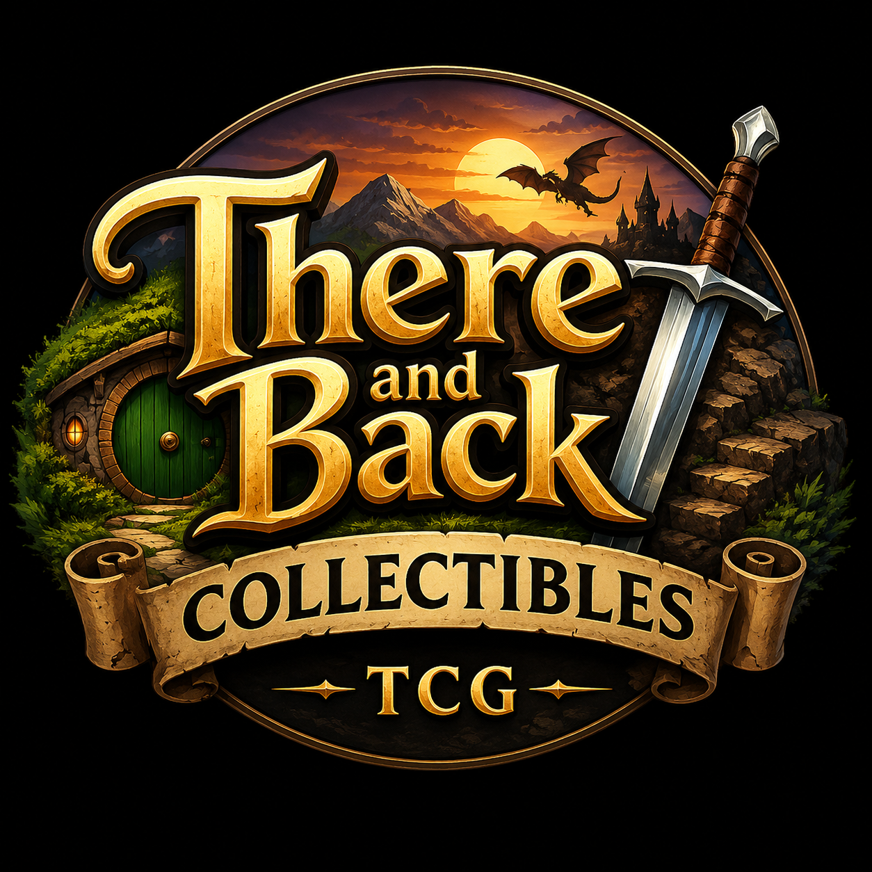 There and Back Collectibles logo