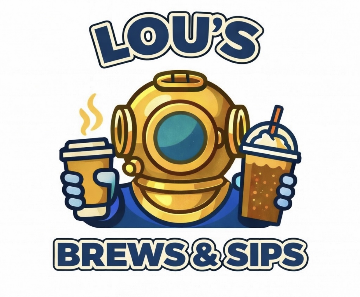 Lou’s brews & sips logo
