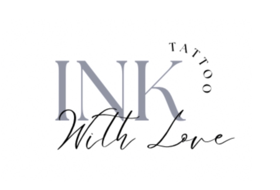 Ink with love tattoo logo