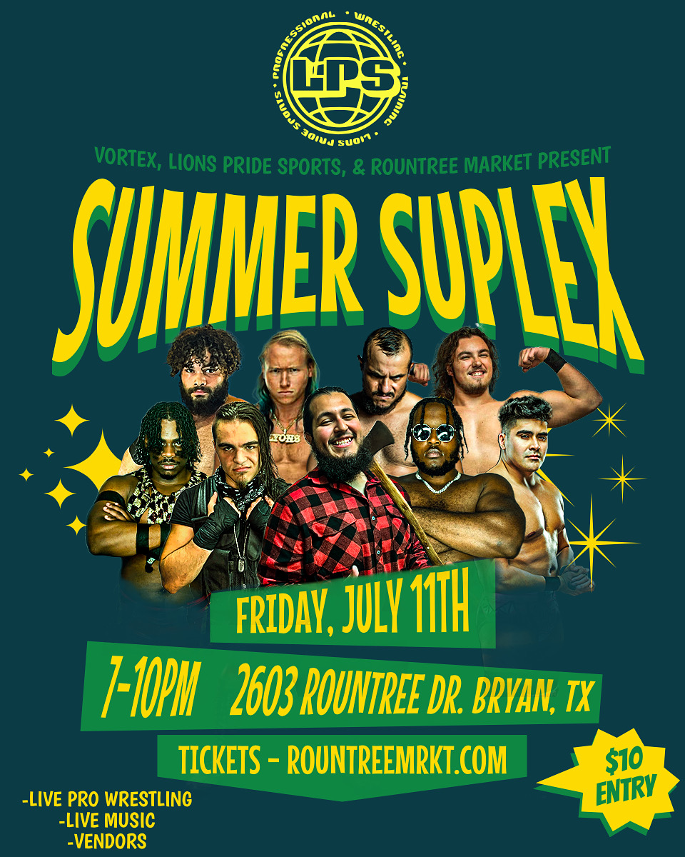 Summer Suplex - Lions Pride x Vortex at Rountree logo