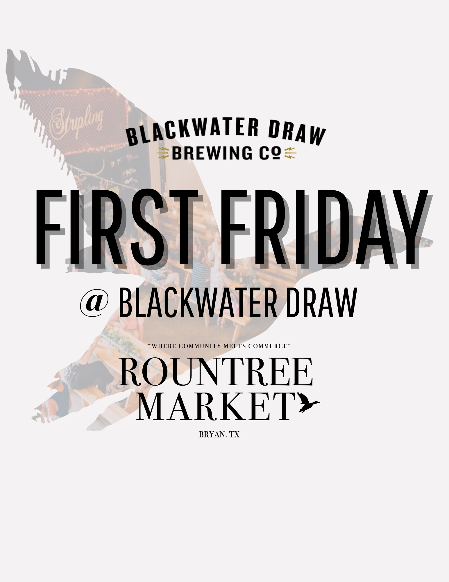 Rountree at First Friday logo