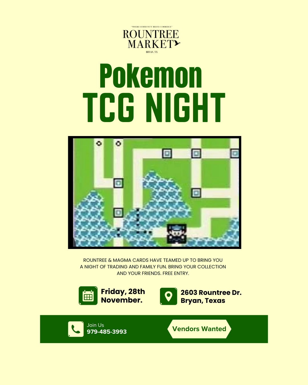 MAGMA CARDS Presents TCG NIGHT AT ROUNTREE logo