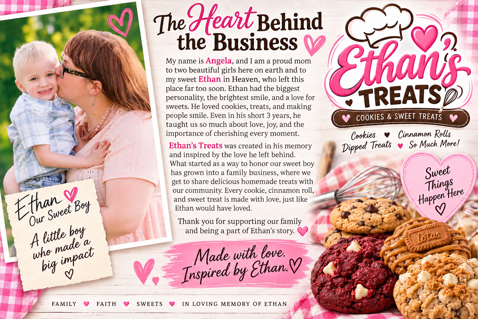 Ethan’s treats banner