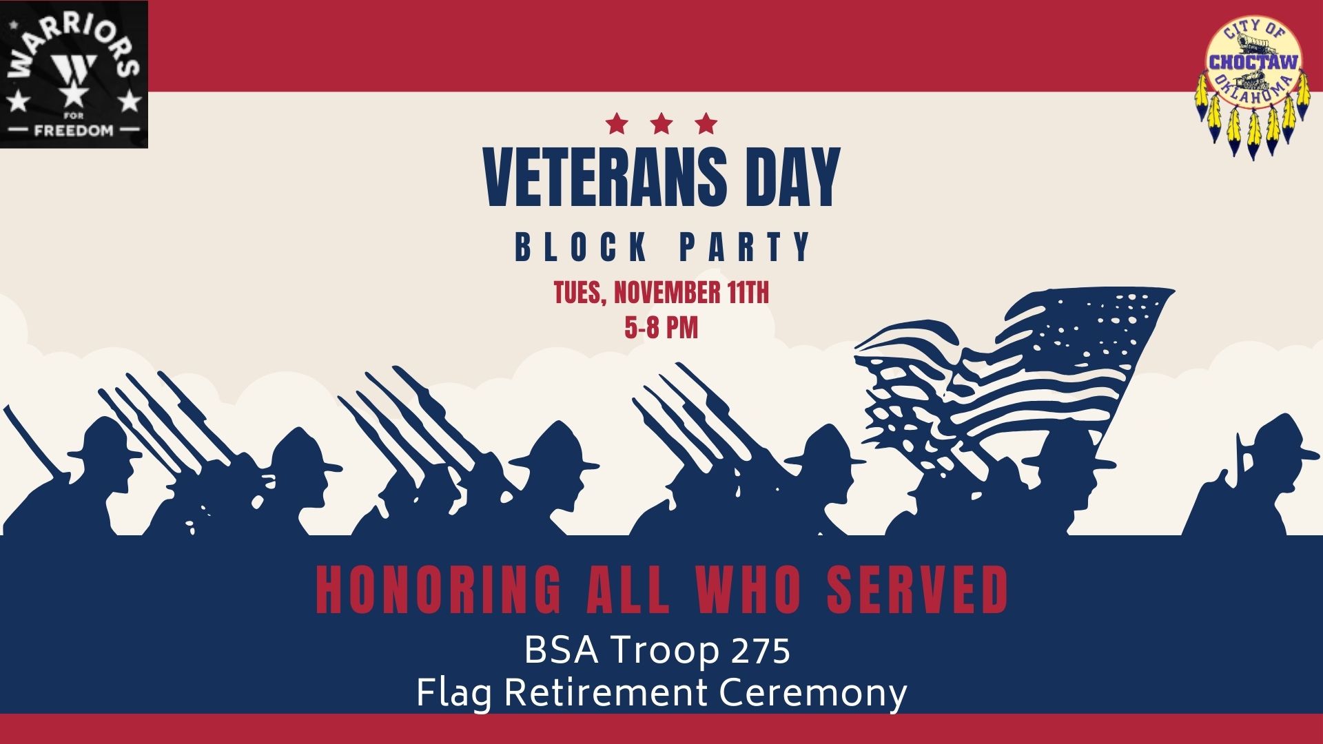 Veterans Day Block Party logo