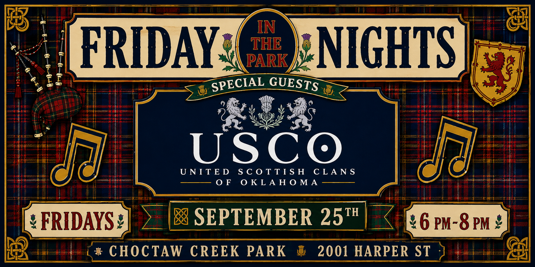 Scottish Night at Friday Nights in the Park- 09/25/2026 logo